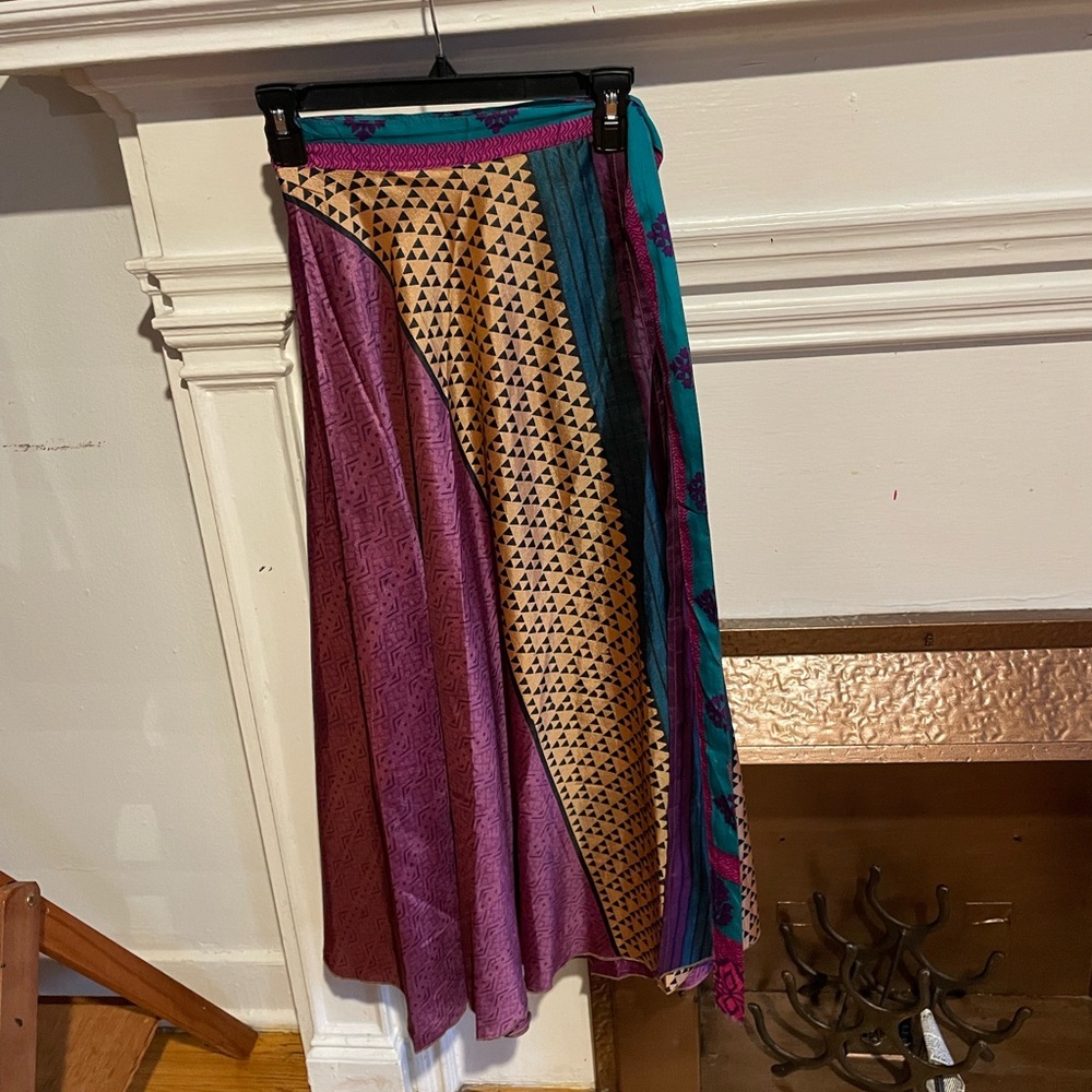 Colorful Patchwork Maxi Skirt